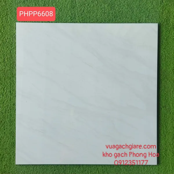 Gạch Đá Lát Nền 60x60 PANCERA Giá Rẻ trắng vân xám PP6608