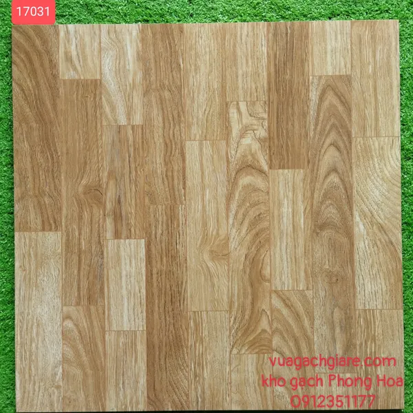 Gạch Đá Lát Nền 60x60 Prime vân gỗ nâu vàng 17031