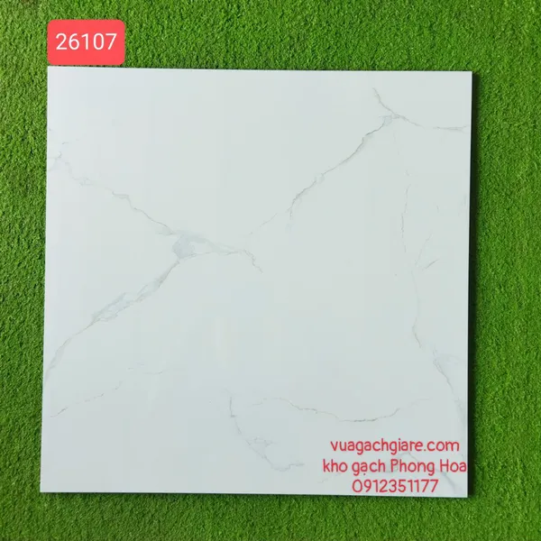 Gạch Đá Ốp Lát 60x60 trắng vân khói 26107