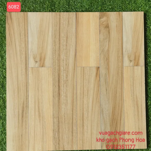 Gạch Đá Lát Nền 60x60 vân gỗ vàng 6082