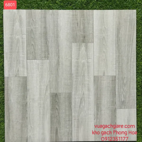 Gạch Đá Lát Nền 60x60 Vitto vân gỗ xám 6801