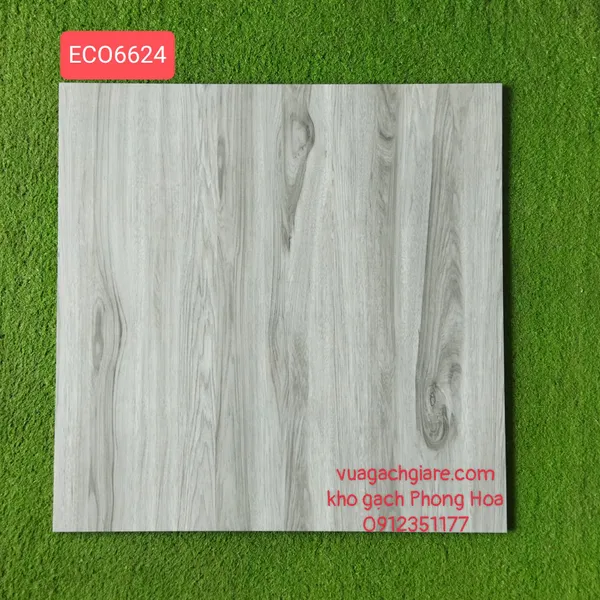Gạch Đá Ốp Lát 60x60 Luxury vân gỗ xám ECO6624