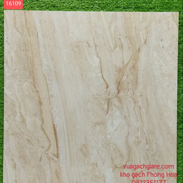 Gạch Đá Lát Nền 60x60 vàng vân đá 16109