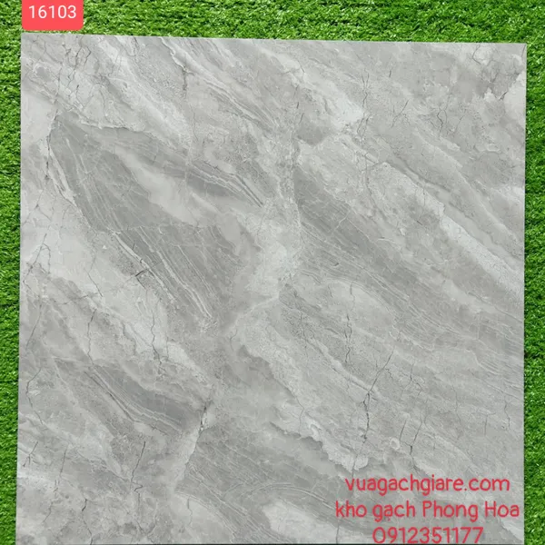 Gạch Đá Lát Nền 60x60 xám vân đá 16103