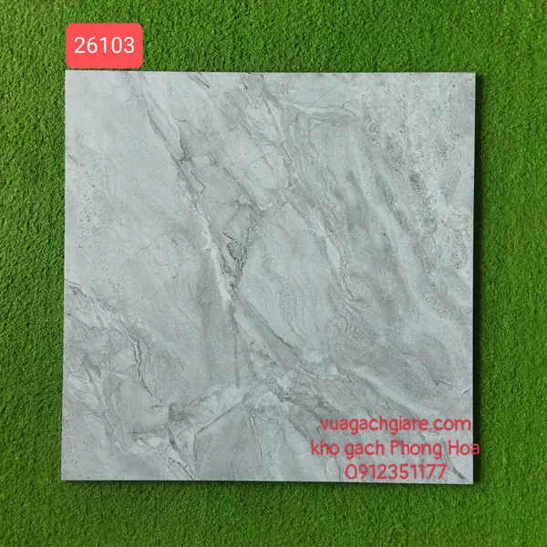 Gạch Đá Ốp Lát 60x60 xám vân đá 26103