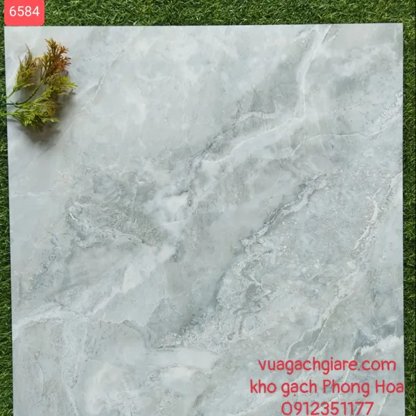 Gạch Đá Lát Nền 60x60 xám vân đá 6584