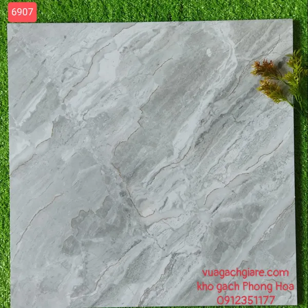 Gạch Đá Lát Nền 60x60 xám vân đá 6907
