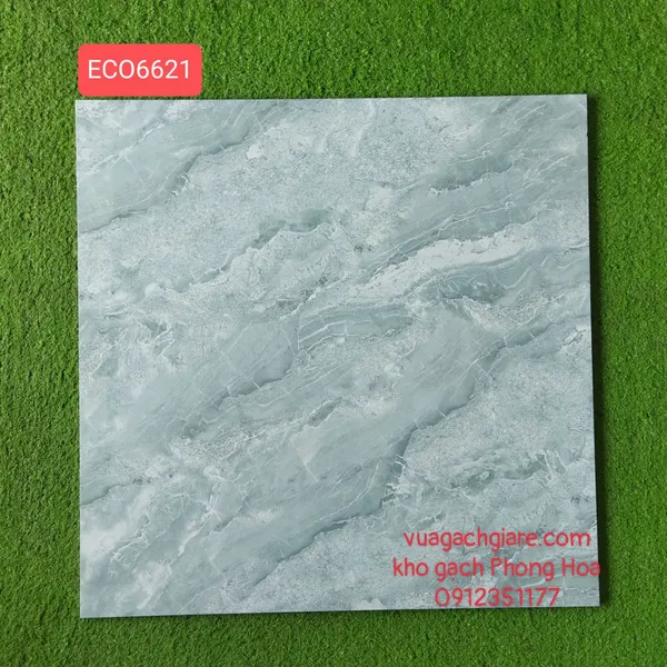 Gạch Đá Ốp Lát 60x60 Luxury xám xanh vân đá ECO6621