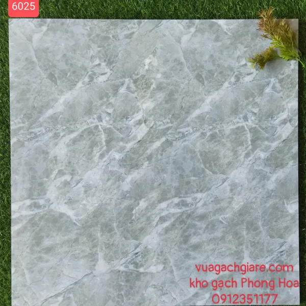 Gạch Đá Lát Nền 60x60 xanh vân đá 6025