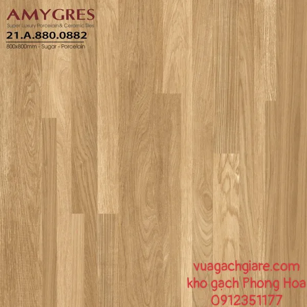 Gạch Đá Lát Nền 80x80 AMY vân gỗ 0882