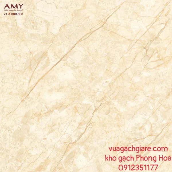 Gạch Đá Lát Nền 80x80 Amygres vàng vân đá 808