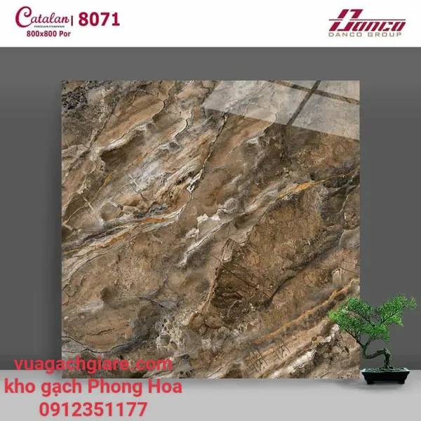 Gạch Đá Lát Nền 80x80 Catalan vân đá 8071