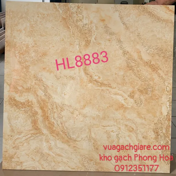 Gạch Đá Lát Nền 80x80 Trung Quốc khắc kim nhũ vàng 8883