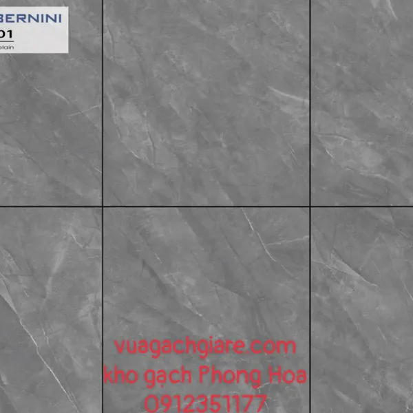 Gạch Đá Lát Nền 80x80 Lorenzo Bernini xám vân đá 6701