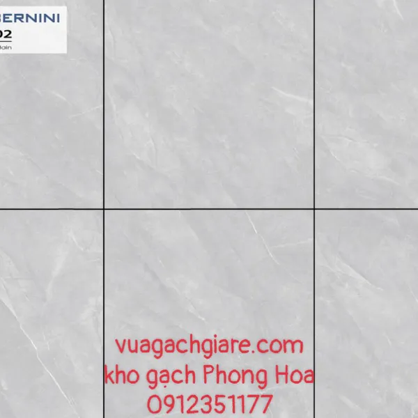 Gạch Đá Lát Nền 80x80 Lorenzo Bernini xám vân đá 6702