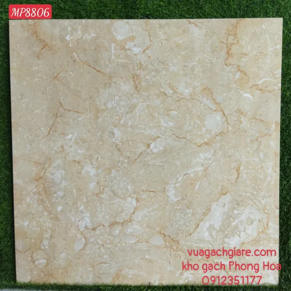 Gạch Đá Lát Nền 80x80 Mikado vàng vân đá MP8806