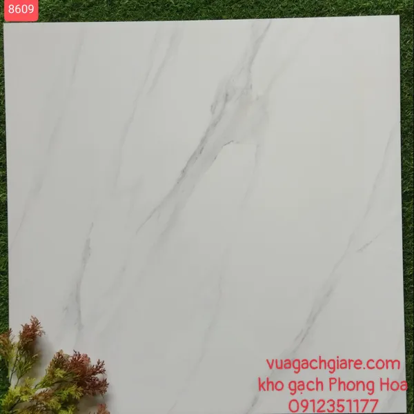 Gạch Đá Lát Nền 80x80 Milano trắng vân khói 8609