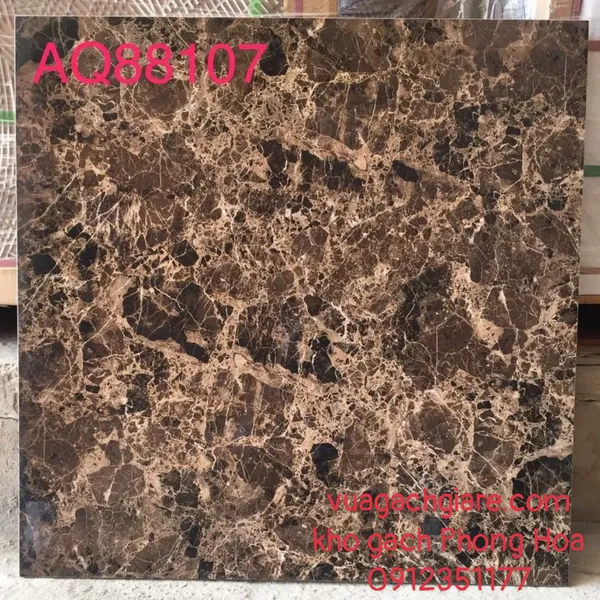 Gạch Đá Lát Nền 80x80 Trung Quốc nâu trứng cút AQ88017