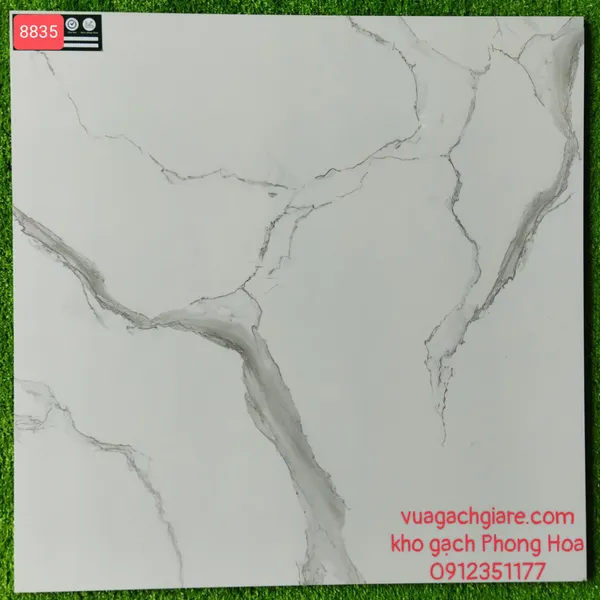 Gạch Đá Lát Nền 80x80 trắng vân khói 8835