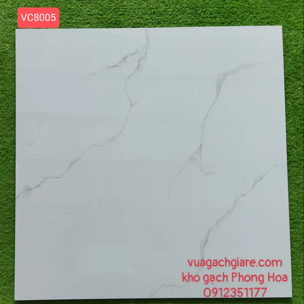 Gạch Đá Lát Nền 80x80 trắng vân khói VC8005