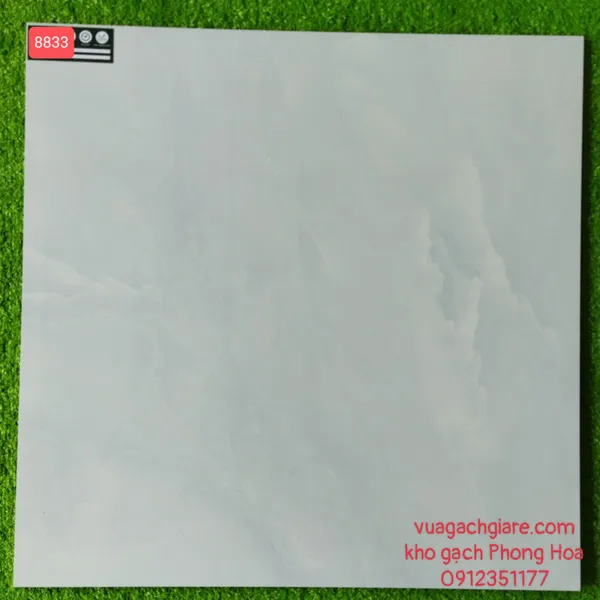 Gạch Đá Lát Nền 80x80 trắng vân mây xanh 8833
