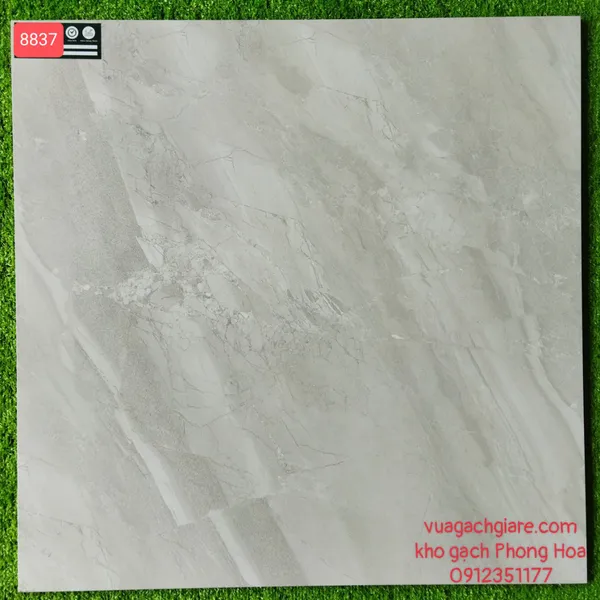 Gạch Đá Lát Nền 80x80 xám vân đá nhạt 8837