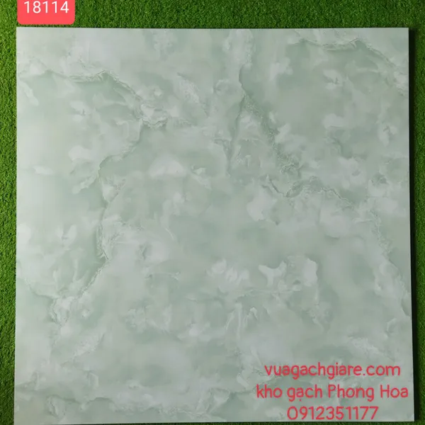Gạch Đá Lát Nền 80x80 xanh vân mây 18114