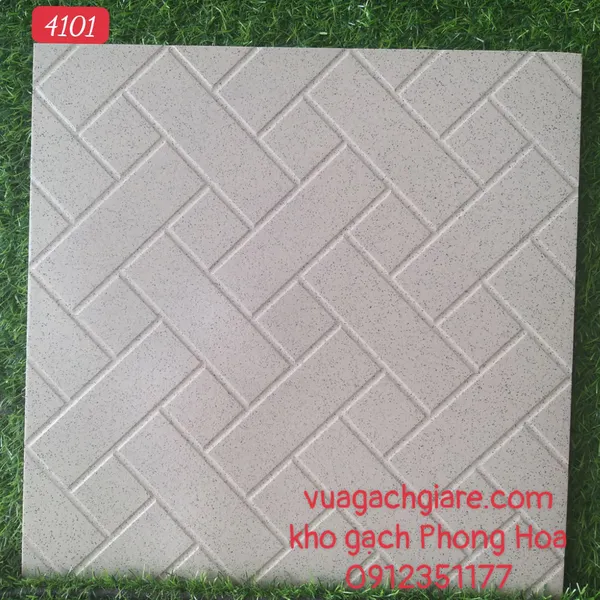 Gạch Đá Lát Sân 40x40 FICO muối tiêu 4101