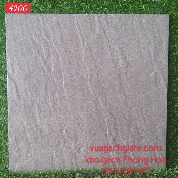 Gạch Đá Lát Sân 40x40 FICO xám 4206