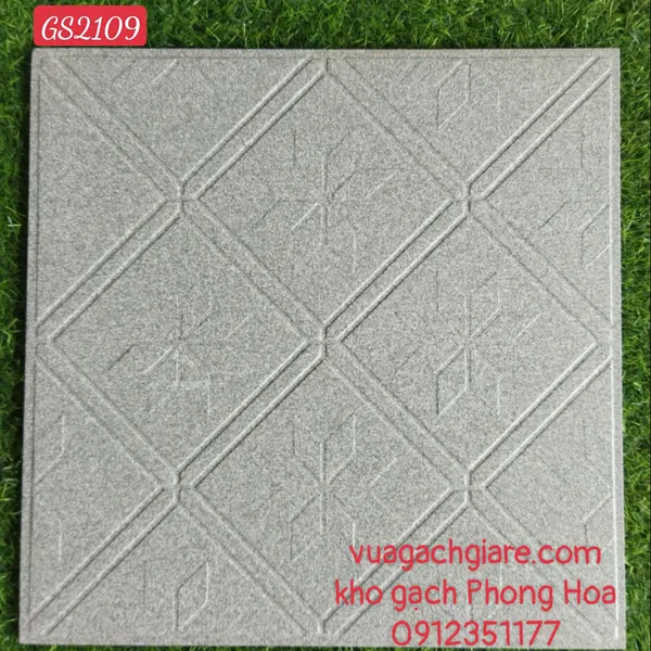 Gạch Đá Lát Sân 40x40 Kim Phong xám đậm GS2109