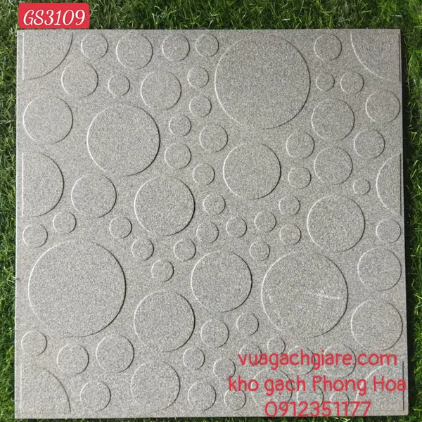 Gạch Đá Lát Sân 40x40 Kim Phong xám GS3109