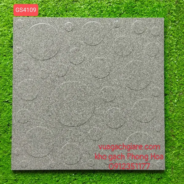 Gạch Đá Lát Sân 40x40 Kim Phong xám đậm GS4109