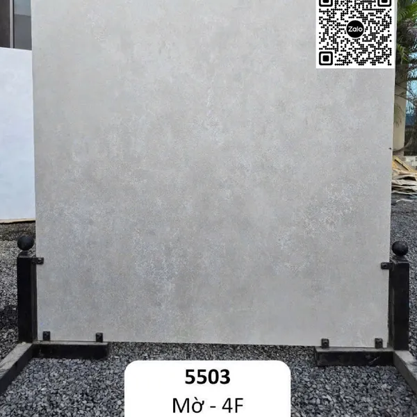 Gạch Đá Mờ 120x120 Ốp Lát Ấn Độ xám xi măng 5503