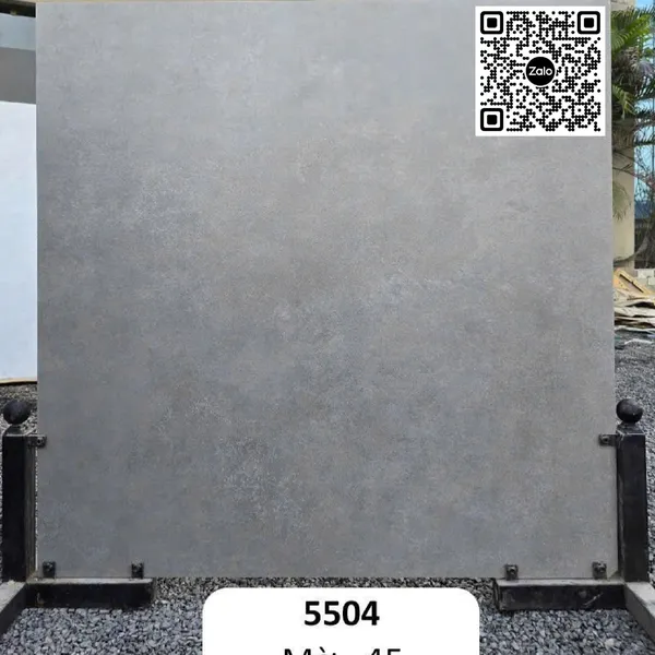 Gạch Đá Mờ 120x120 Ốp Lát Ấn Độ xám xi măng 5504
