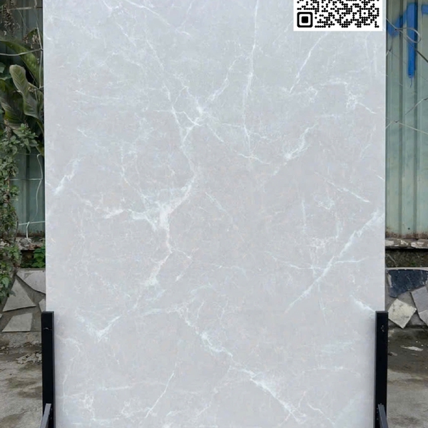Gạch Đá Mờ 120x180 Ốp Lát Ấn Độ xám vân trắng 4401