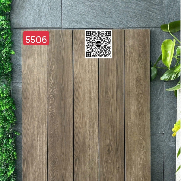 Gạch Vân Gỗ - Gạch Giả Gỗ 14.7x90 Ốp Lát màu nâu 5506