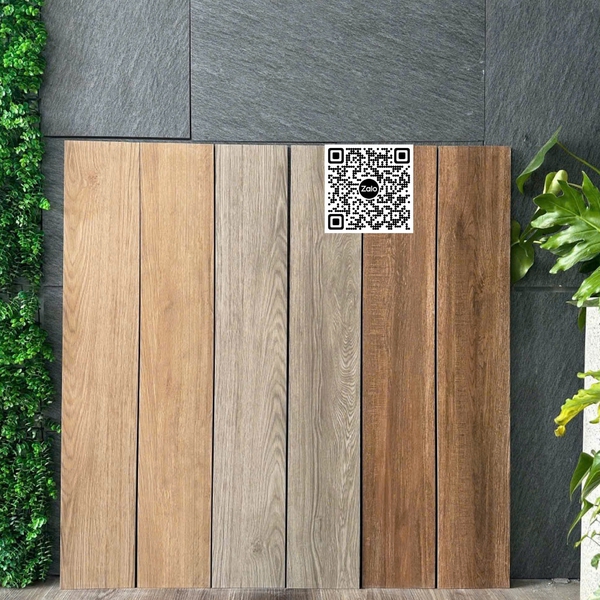 Gạch Vân Gỗ - Gạch Giả Gỗ 15x90 Ốp Lát màu xám 5502