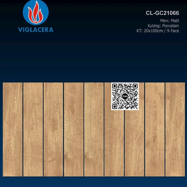 Gạch Đá Mờ Vân Gỗ - Gạch Giả Gỗ 20x100 Ốp Lát màu nâu GC21066