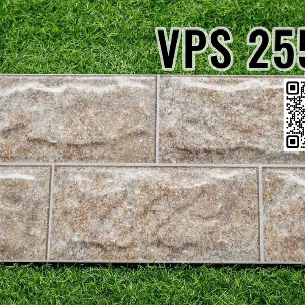 Gạch Đá Mờ 25x50 Ốp Dán Trang Trí nâu vân đá VPS25511