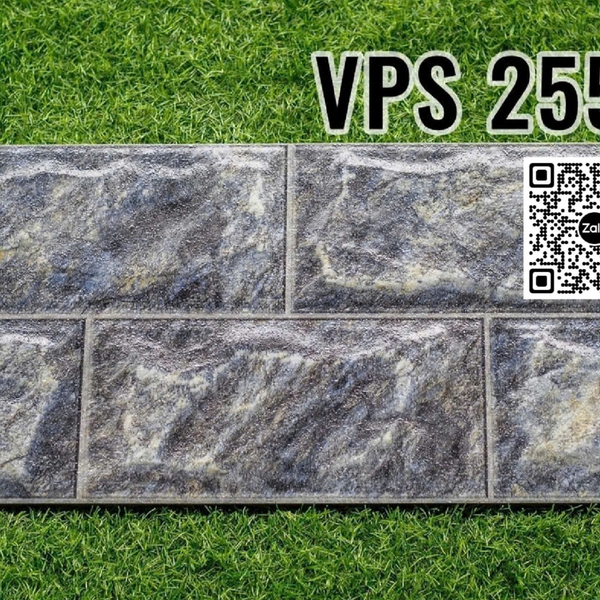 Gạch Đá Mờ 25x50 Ốp Dán Trang Trí xám vân đá VPS2553