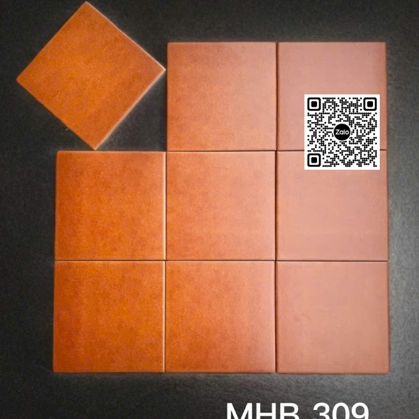 Gạch Đơn Sắc 30x30 Ốp Lát Trang Trí màu đỏ gạch MHB 309