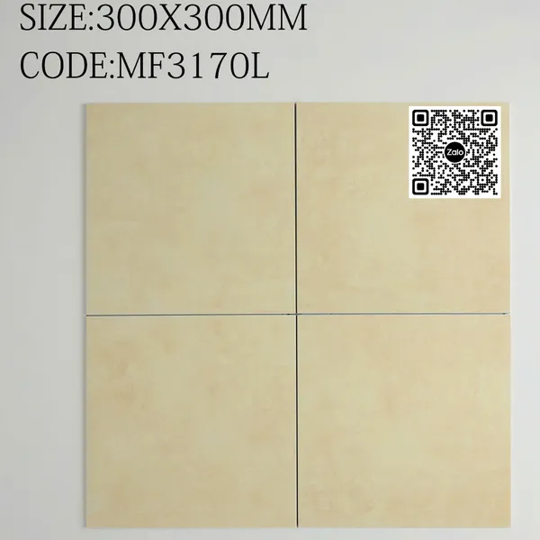 Gạch Đá Mờ 30x30 Ốp Lát Trang Trí đơn màu vàng MF3170L