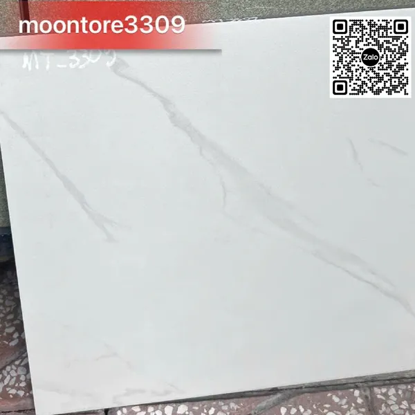 Gạch Đá Mờ 30x30 Ốp Lát trắng vân khói 3309