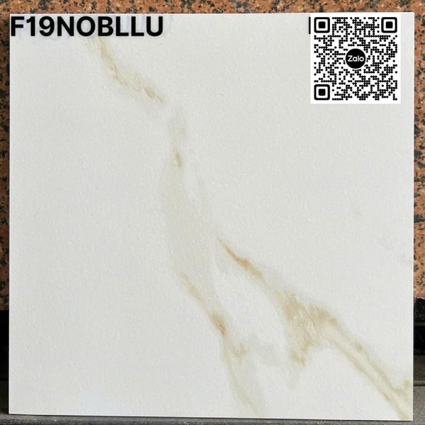 Gạch Đá Mờ 30x30 Ốp Lát Hoàng Gia trắng vân khói F19NOBLLU