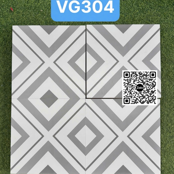 Gạch Bông 30x30 Ốp Lát Trang Trí trắng xám VG304