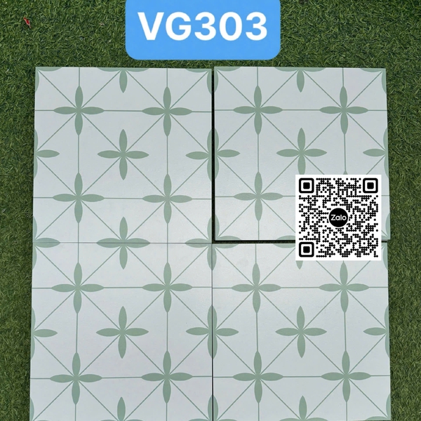 Gạch Bông 30x30 Ốp Lát Trang Trí trắng xám VG303