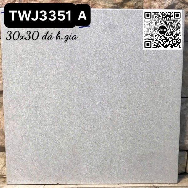 Gạch Đá Mờ 30x30 Ốp Lát Hoàng Gia xám nhạt TWJ3351A
