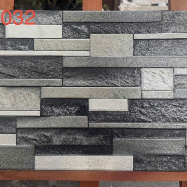 Gạch Đá Mờ 30x60 Ốp Dán Trang Trí giả thẻ xám HAP36032