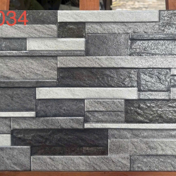 Gạch Đá Mờ 30x60 Ốp Dán Trang Trí giả thẻ xám HAP36034