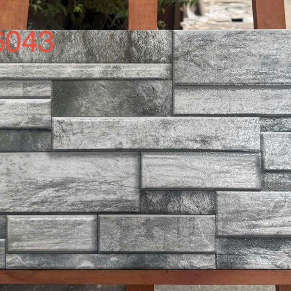 Gạch Đá Mờ 30x60 Ốp Dán Trang Trí giả thẻ xám HAP36043